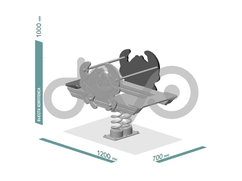 Качалка детской игровой площадки Краб