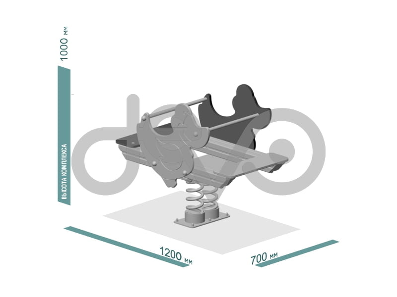 Качалка детской игровой площадки Утка