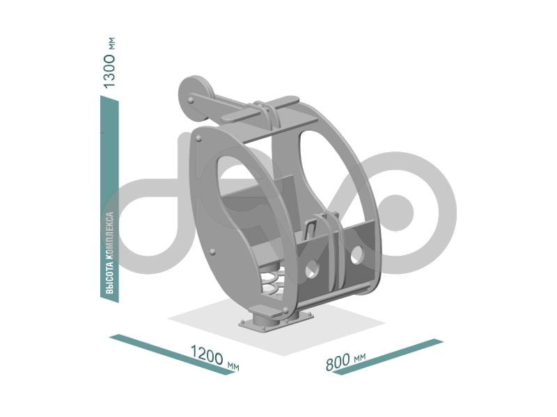 Качалка детской игровой площадки Вертолёт
